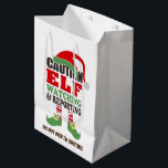 Helgdag Gift Bag för julgranen "Elf Watching"<br><div class="desc">Förenkla inslagningen i år med en söt och färglös "Elf Watching"-helgdag. Välj mellan flera olika storlekar och anpassa baksidan.</div>