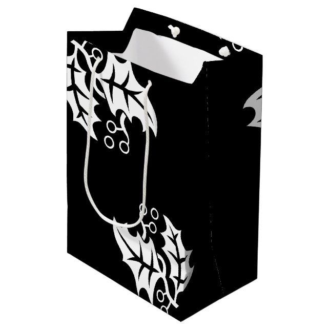 Helgdag Gift Bag-Holly (Framsidan Vinklad)