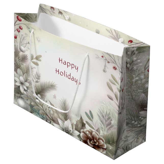 Helgdag Gift Bag-julafton (Framsidan Vinklad)