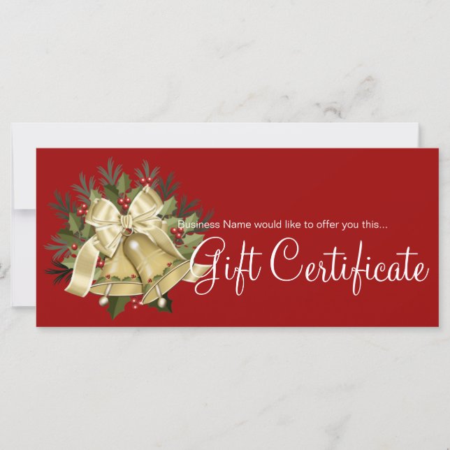 Helgdag Gift Certificate Tan Jul Klockor (Framsida)