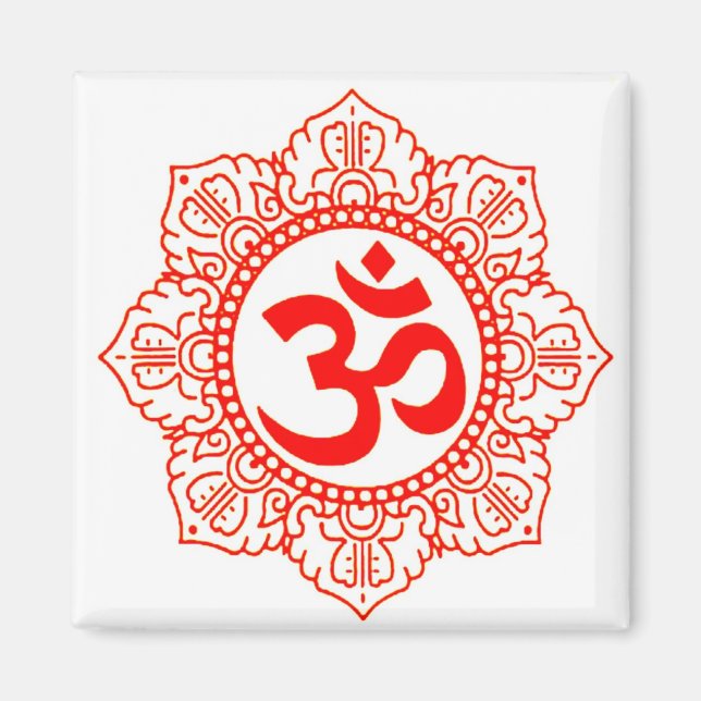 HELGDAG GIFT MAGNETS OM I CHAKRA PETALS MAGNET (Framsidan)