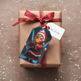 Helgdag Gift-Märkrn, fru Claus Figur, jul Presentetikett