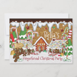 Helgdag Gingerbröd Cookie jul Firande Inbjudningar