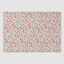 Helgdag Gingerbröd, renar och Julgran