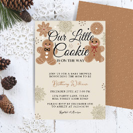 Helgdag Gingertea Baby Shower | Little Cookie Inbjudningar