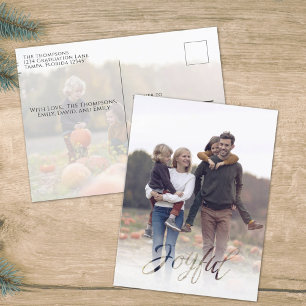 Helgdag Glatt Elegant Snowflake Winter 2 Photo Helg Vykort