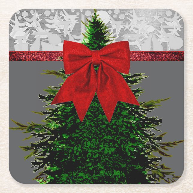 HELGDAG GLITTER UNDERLÄGG PAPPER KVADRAT (Framsidan)