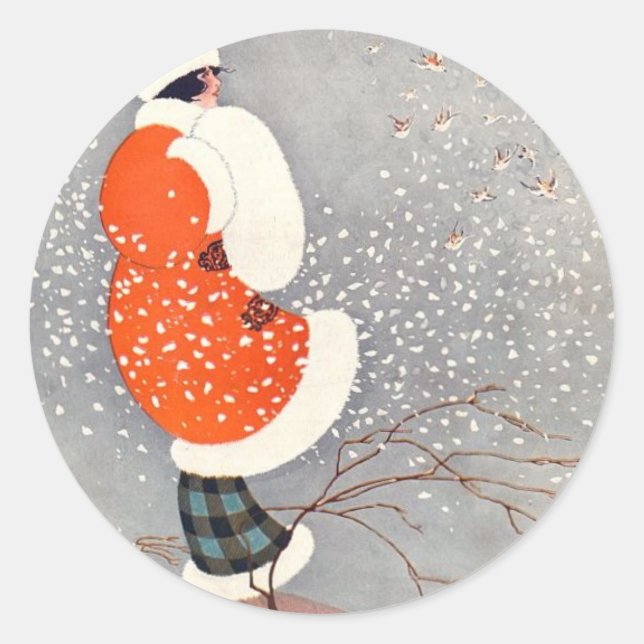 Helgdag glöd runt klistermärke (Framsida)