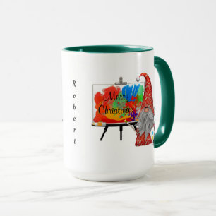 Helgdag Gnome Artist Personlig Mugg