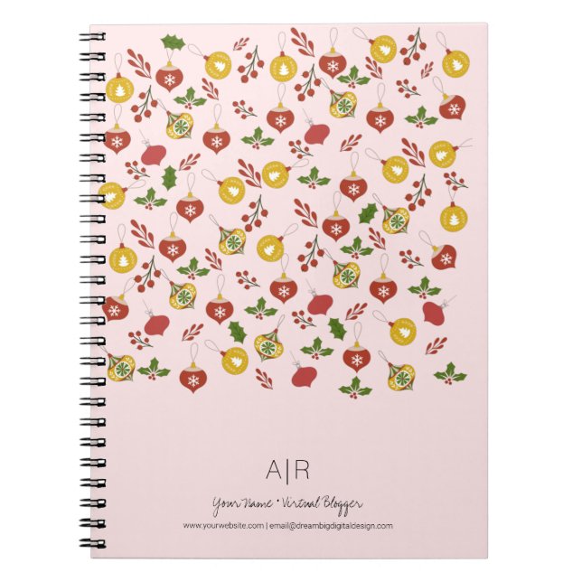 Helgdag God jul Anteckningsbok (Framsidan)