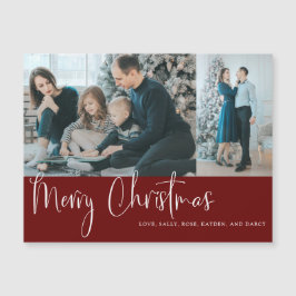 Helgdag God jul Script 2 Photo Collage Red