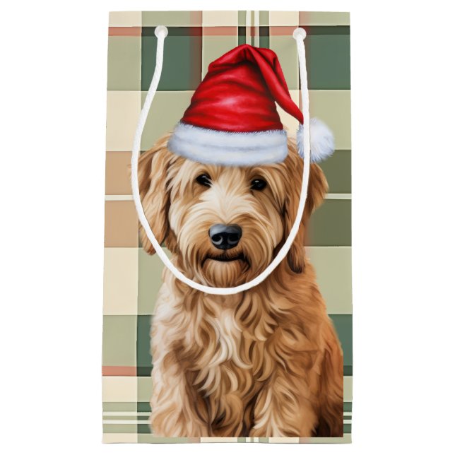 Helgdag Goldendoodle Hund och Play jul (Framsidan)