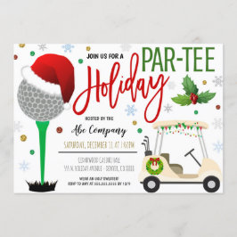 Helgdag Golf Party-inbjudan Inbjudningar