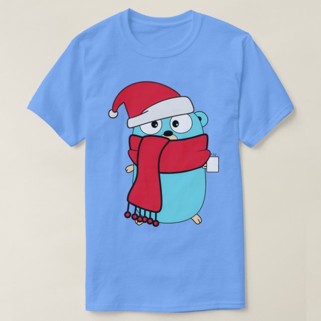 Helgdag golpher golang t shirt (Design framsida)