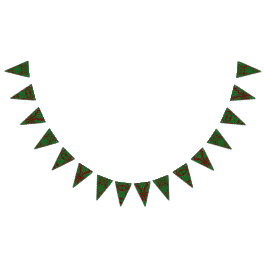 Helgdag Gräs Garnet Triangle Bunting Banner Vimplar