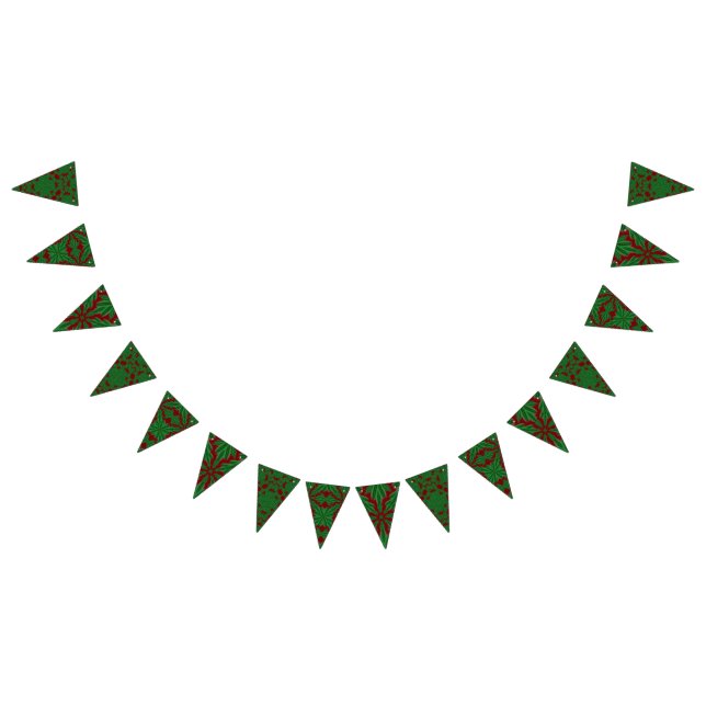 Helgdag Gräs Garnet Triangle Bunting Banner Vimplar (Alla)