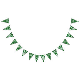 Helgdag Gräs Triangle Bunting Banner Vimplar