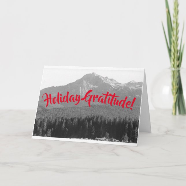 Helgdag Gratitude-hälsningskort Kort (Framsida)