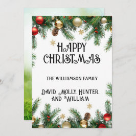 Helgdag Greeting Card Script God jul Julkort