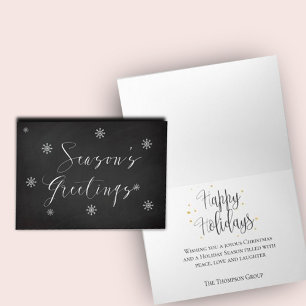 Helgdag Greetings Business för personlig Season Kort