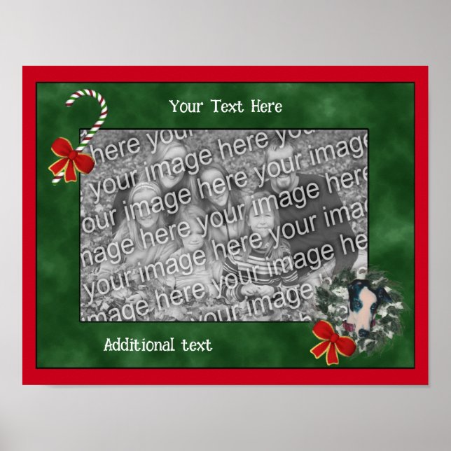 Helgdag Greyhound Skapar ditt eget foto Poster (Framsidan)