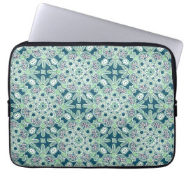 Helgdag grönt boho laptop sleeve