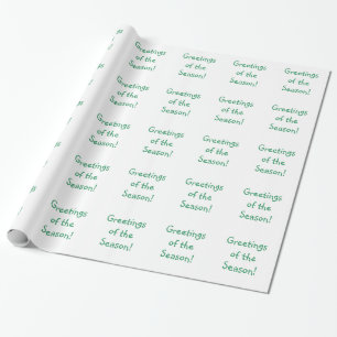 Helgdag Grönt Font Hälsning säsongen Presentpapper