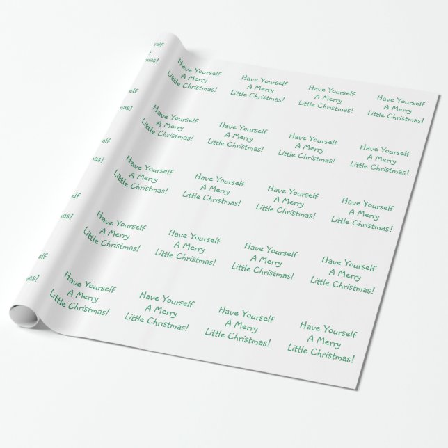 Helgdag Grönt Teckensnitt God jul Önskemål Presentpapper (Utrullad)