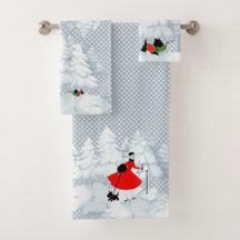 Helgdag Guest Towels, Winter Towels, Julafton Set