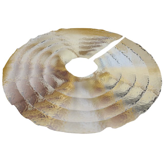 Helgdag Guld Julgransmatta Fusklinne (Vinklad)