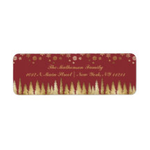 Helgdag Guld och Red Winter Wonderland