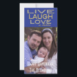 Helgdag Hanukkah-fotokort "Kärlek a Latke" Julkort<br><div class="desc">Helgdag, Hanukkah Photo Card, "Live Laugh Kärlek a Latke" Glossy, Photo Card med vitt kuvert. Anpassa ordalydelsen genom att välja mellan stil, färg och storleka och anpassa Lycklig Hanukkah. Tack för att du stannade och shoppade förbi! Mycket uppskattade. Lycklig Hanukkah! dina speciella stunder med kära överallt genom att skapa ett...</div>