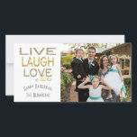 Helgdag Hanukkah-kort "Kärlek a Latke" - foto Julkort<br><div class="desc">Helgdag, Hanukkah Photo Card, "Live Laugh Kärlek a Latke" Glossy, Photo Card med vitt kuvert. Anpassa genom att ersätta foton och formuleringar, "Lycklig Hanukkah, The Blumbergs" Anpassa ordalydelsen genom att välja ditt favoritteckensnitt stil, färg och storlekare. Tack för att du stannade och shoppade förbi! Mycket uppskattat. Lycklig Hanukkah! dina speciellare...</div>