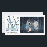 Helgdag Hanukkah-kortet "Menorah Bling" Julkort<br><div class="desc">Lycklig Helgdag, Hanukkah Photo Card, Menorah Bling Glossy, Foto Card med vitt kuvert. Anpassa ordalydelsen genom att välja mellan stil, färg och storleka och anpassa Lycklig Hanukkah. Tack för att du stannade och shoppade förbi! Mycket uppskattade. Lycklig Hanukkah! dina speciella stunder med kära överallt genom att skapa ett fotokort. Dimensioner:...</div>