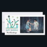Helgdag Hanukkah-kortet "Menorah Bling" Julkort<br><div class="desc">Lycklig Helgdag, Hanukkah Photo Card, Menorah Bling Glossy, Foto Card med vitt kuvert. Anpassa ordalydelsen genom att välja mellan stil, färg och storleka och anpassa Lycklig Hanukkah. Tack för att du stannade och shoppade förbi! Mycket uppskattade. Lycklig Hanukkah! dina speciella stunder med kära överallt genom att skapa ett fotokort. Dimensioner:...</div>