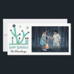 Helgdag Hanukkah-kortet "Menorah Bling" Julkort<br><div class="desc">Lycklig Helgdag, Hanukkah Photo Card, Menorah Bling Glossy, Foto Card med vitt kuvert. Anpassa ordalydelsen genom att välja mellan stil, färg och storleka och anpassa Lycklig Hanukkah. Tack för att du stannade och shoppade förbi! Mycket uppskattade. Lycklig Hanukkah! dina speciella stunder med kära överallt genom att skapa ett fotokort. Dimensioner:...</div>