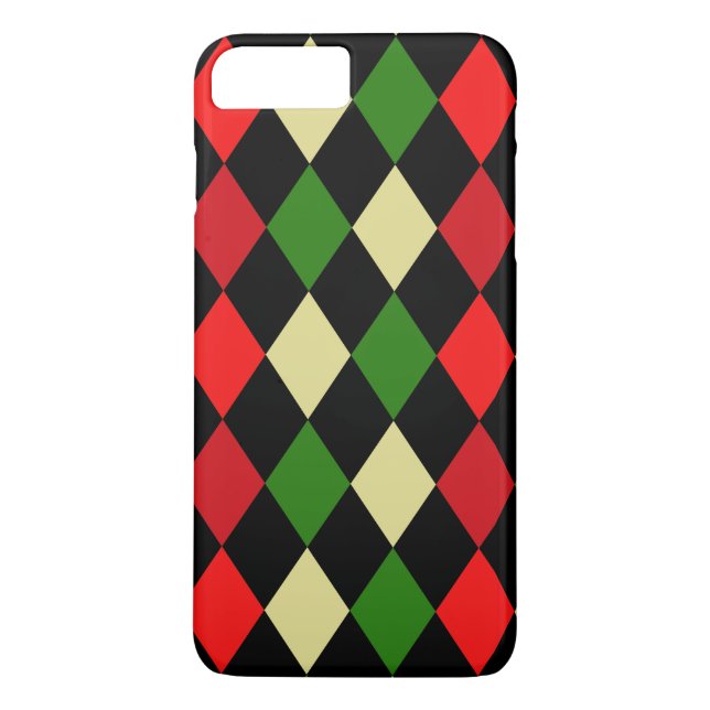 Helgdag Harlequin Geometric Mönster Case-Mate iPhone Skal (Baksida)