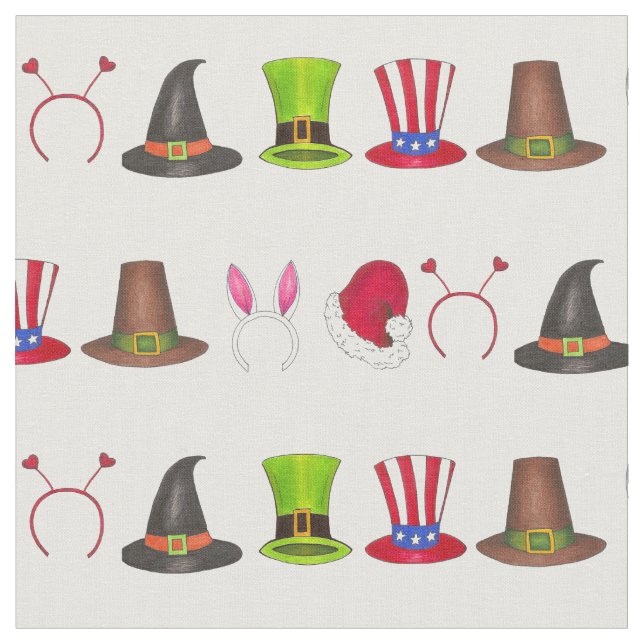 Helgdag Hats Halloween Påsk Jul 4:e juli Tyg (Närbild)