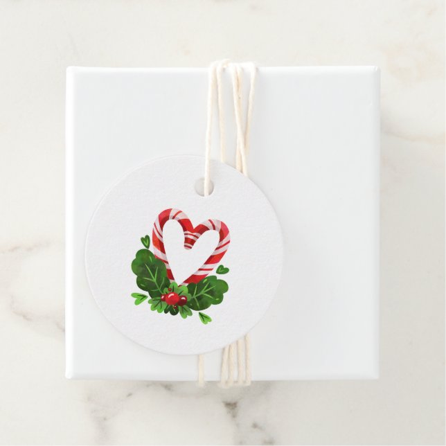 Helgdag Heart God jul Festive Gåvor Etiketter (På plats)