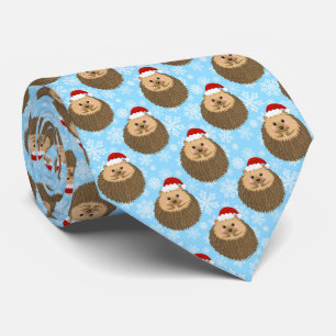 Helgdag Hedgehog Funny Festive Djur älskare Slips