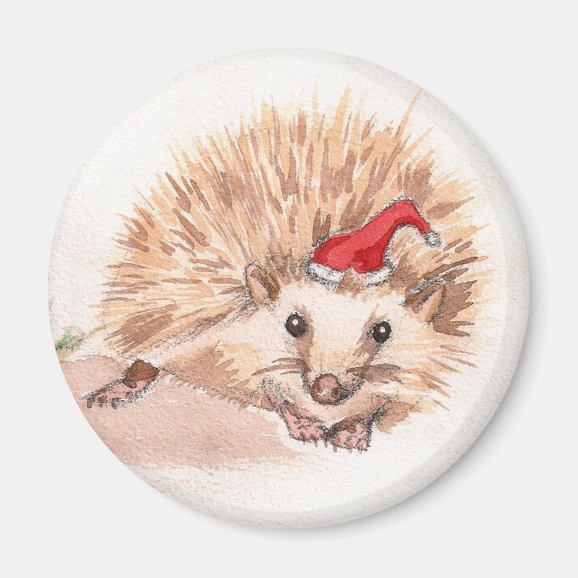Helgdag Hedgehog Magnet (Framsidan)