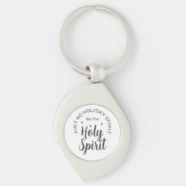 Helgdag Heliga Spirit Christian Religiösa jul Swirl Silverfärgad Nyckelring