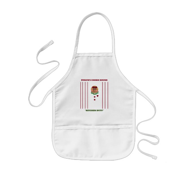 "Helgdag Helper" (för henne) Barn Apron Barnförkläde (Framsidan)