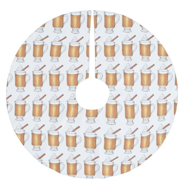 Helgdag hett Buttered Rum Hett Drinks jul Julgransmatta Borstad Polyester (Framsidan)