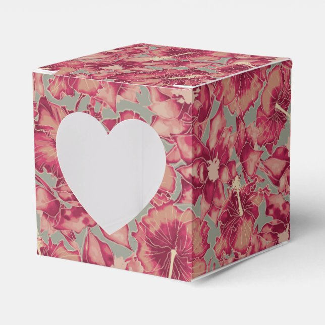 Helgdag Hibiscus, julen på Hawaiian Stil Presentaskar (Framsidan Sidan)