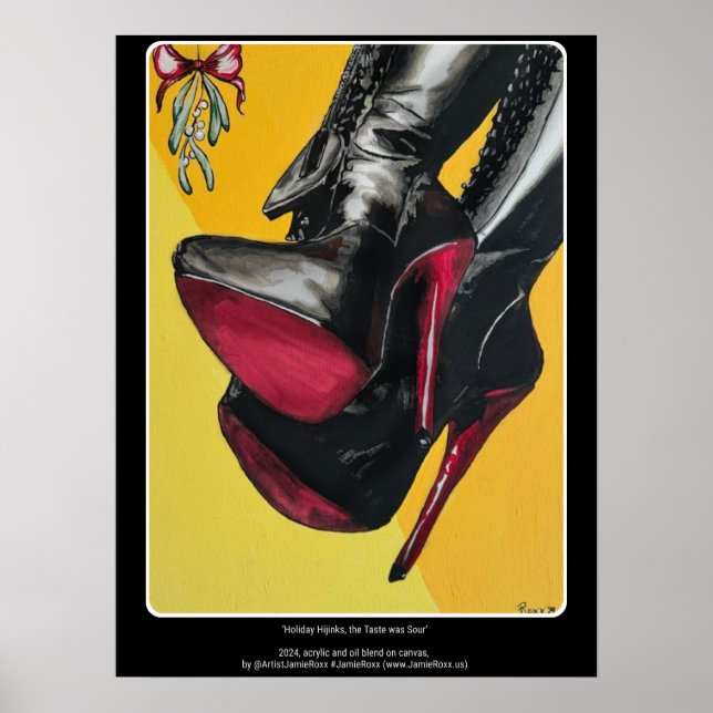 "Helgdag Hijinks, Taste var sur" målning på Poster (Framsidan)