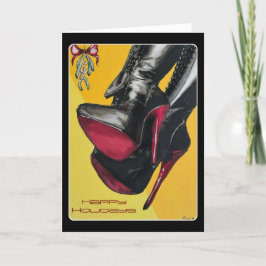 "Helgdag Hijinks, Taste var sur" målning på Tack Kort