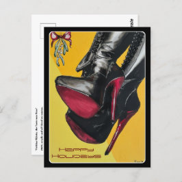 "Helgdag Hijinks, Taste var sur" målning på Vykort