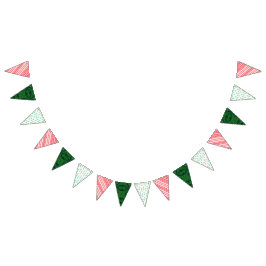 Helgdag Hodgepodge Triangle Bunting Banner Vimplar