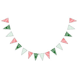 Helgdag Hodgepodge Triangle Bunting Banner Vimplar
